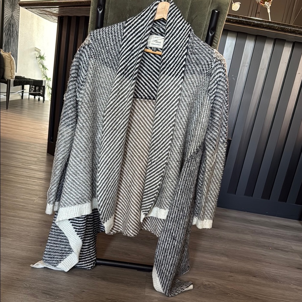Cotton On Black and White Striped Cardigan